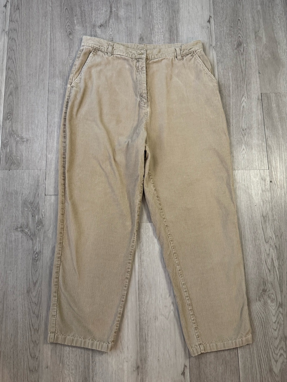 Vintage Woolrich 1964 Beige Corduroy Pants Women's SZ 18 34x28 100% Cotton